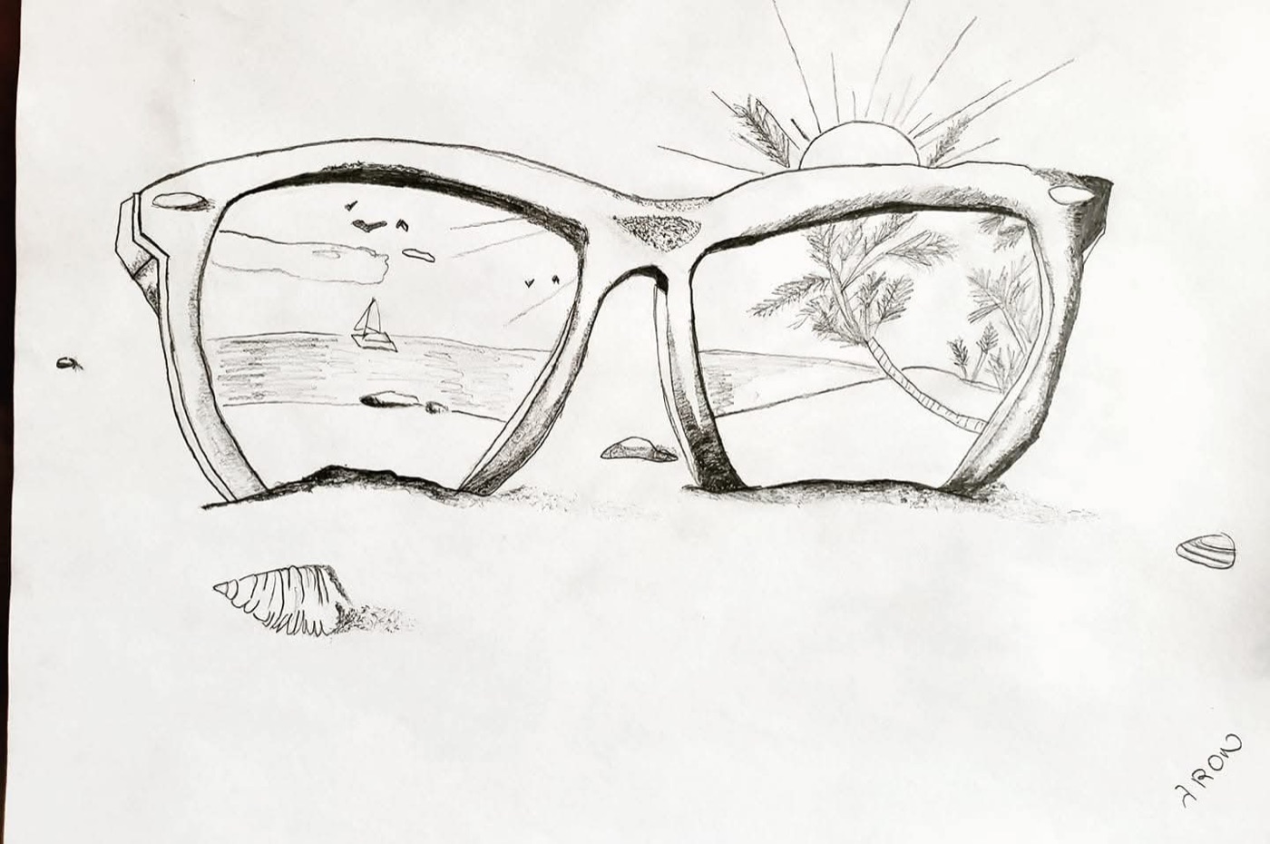 Beach drawing