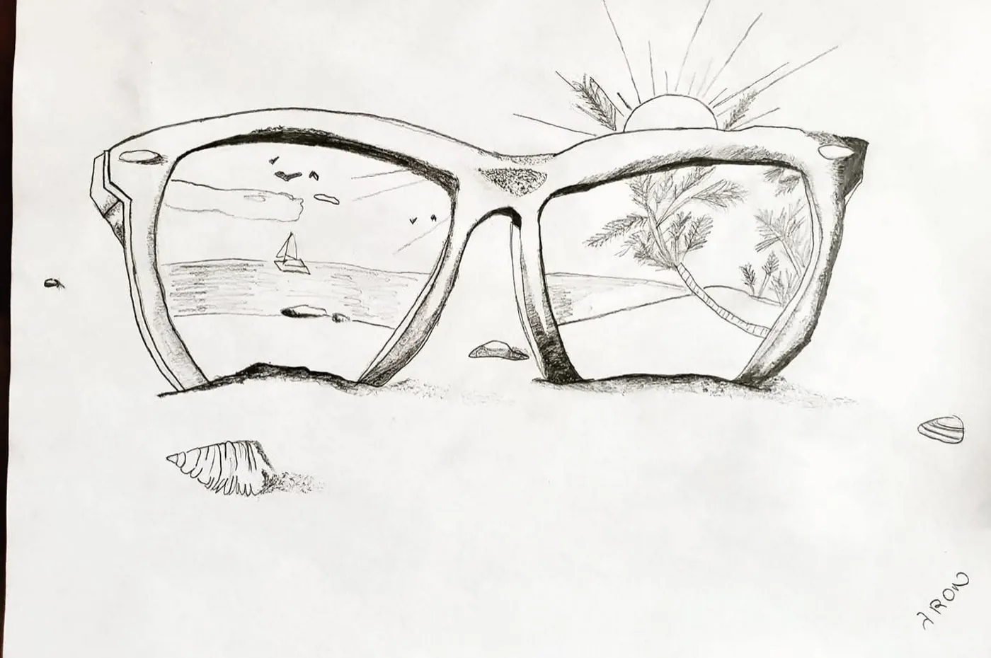 Beach drawing