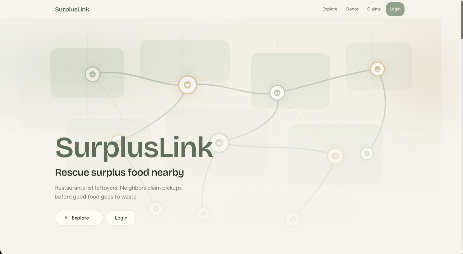 SurplusLink explore map and surplus listings